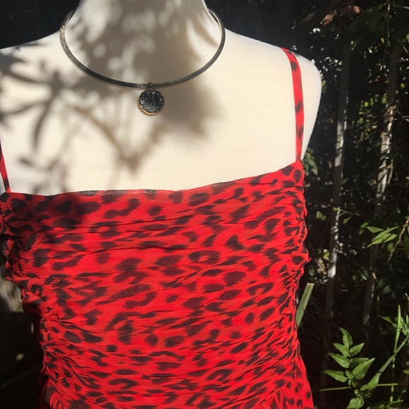 NINE WEST Silk Chiffon Dress NWOT! - Picture 4 of 8